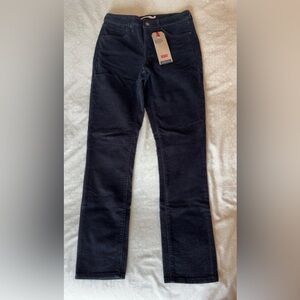 Levi's Corduroy Black Straight Leg Jeans Classic Style